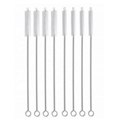 Reusable Metal Stainless Steel Drinking Straw Cleaning Brush