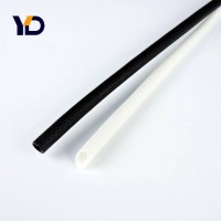 Reinforced Braided Fiberglass Silicone Tube,Inside Rubber Outside Fiber